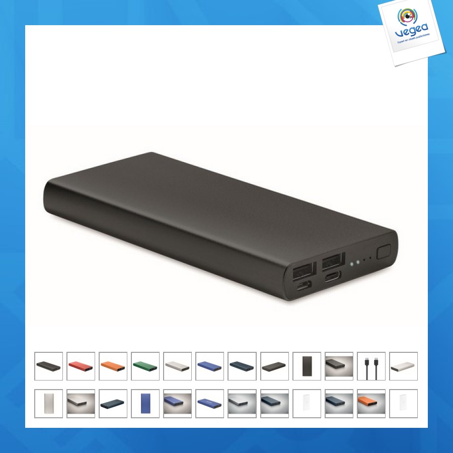 Powerflat 8 c - powerbank promotionnel 10000mah
