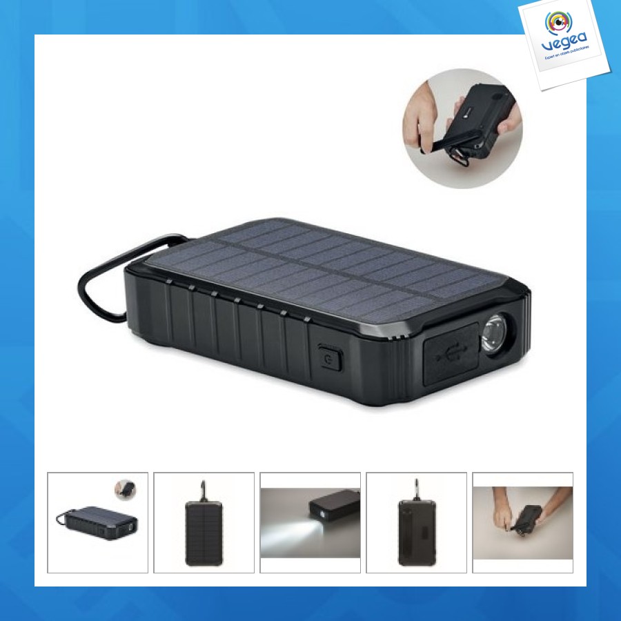 Powerbank solaire promotionnelle à dynamo 8000