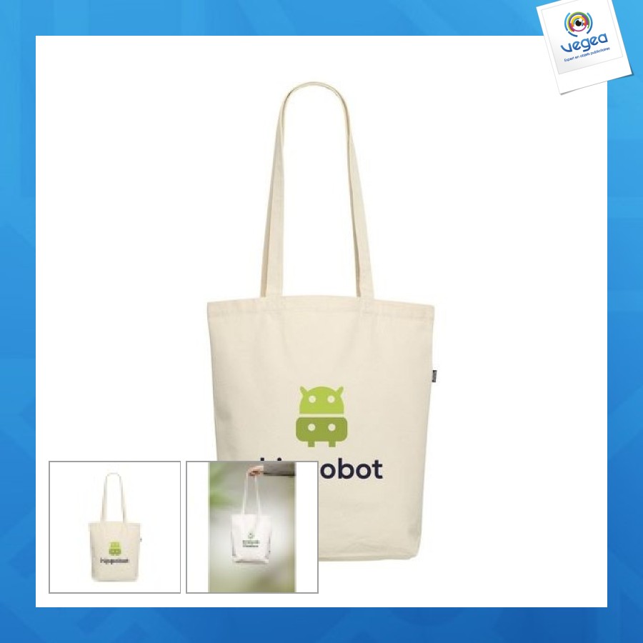 Recycled canvas bag natural