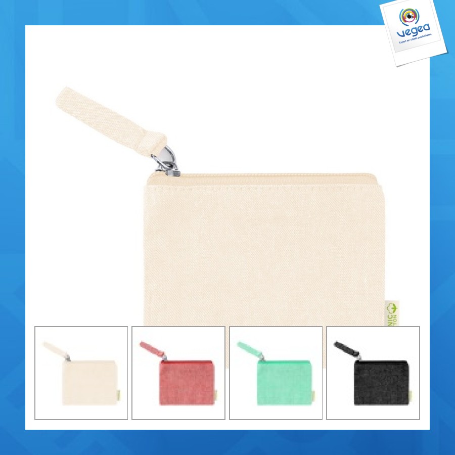 Fontix porte-monnaie personnalisable coton