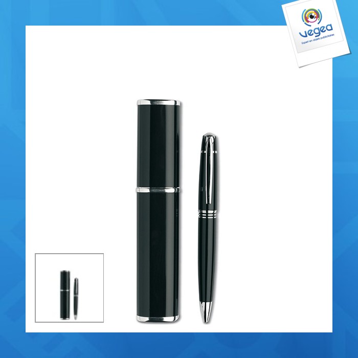 Stylo bille personnalisable twist métal
