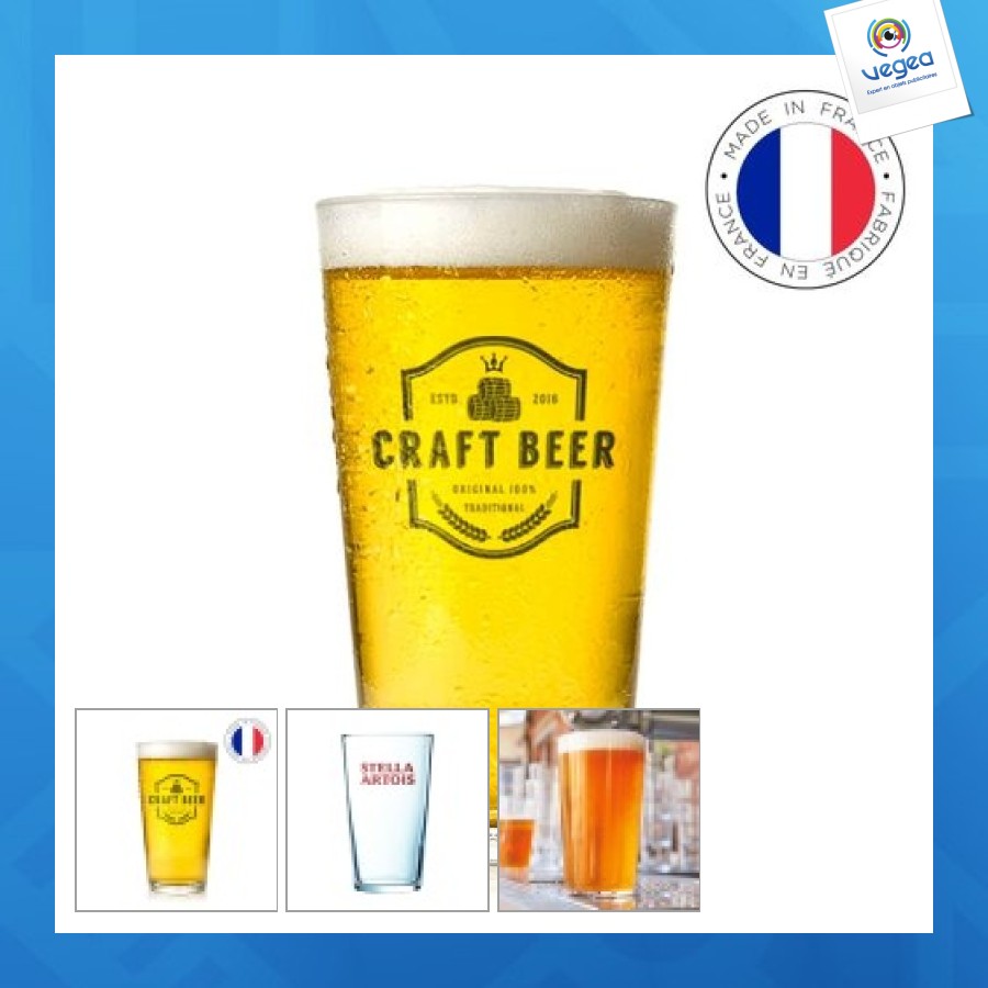 Verre à bière personnalisable 50cl pinte