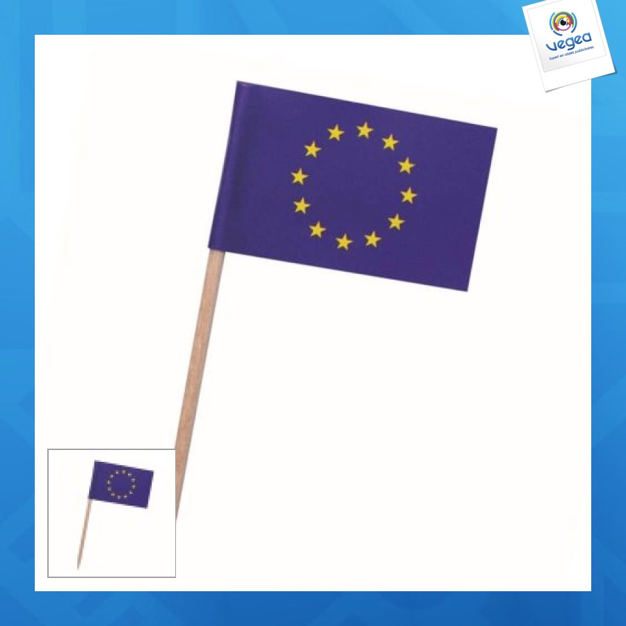 Pique drapeau personnalisée europe