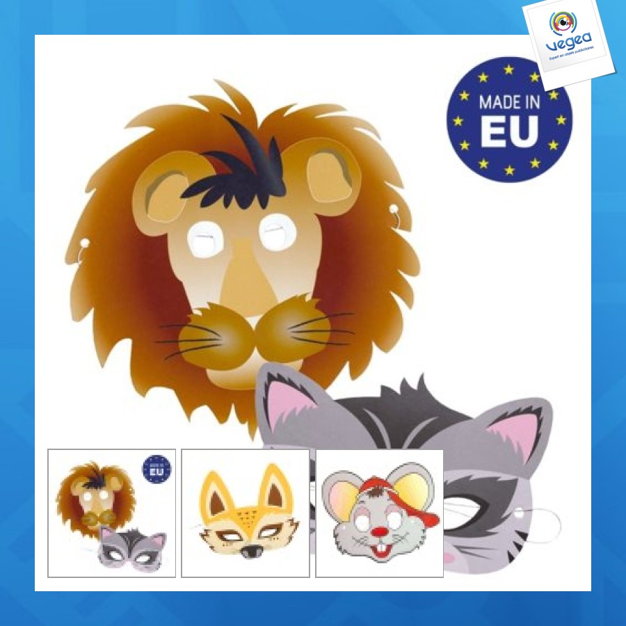 Masque personnalisable en carton enfant
