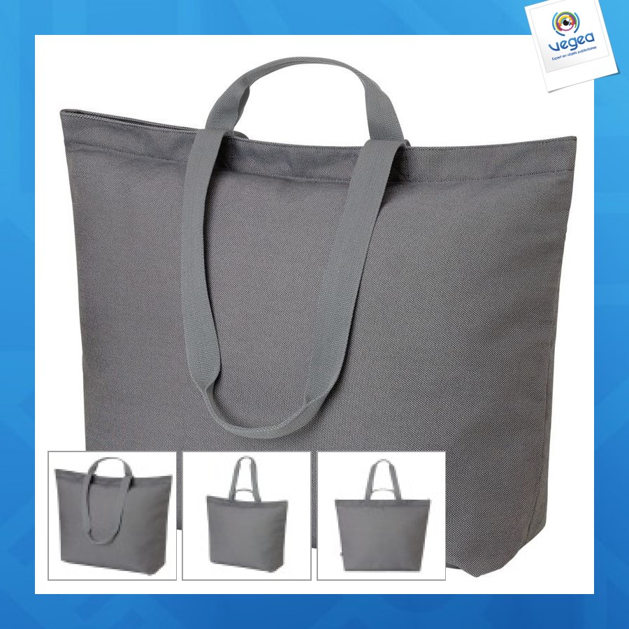 Sac shopping halfar personnalisé polyester 1080d