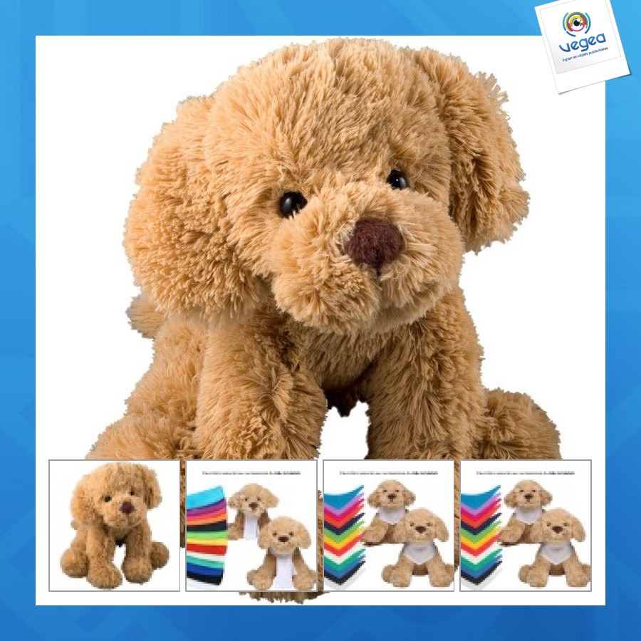 Peluche chien publicitaire m
