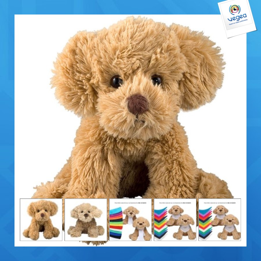 Peluche chien publicitaire s