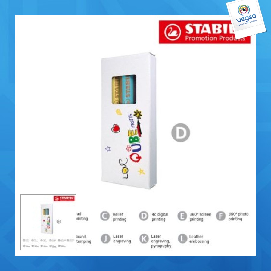 Stabilo woody duo set de 3 crayons de couleur