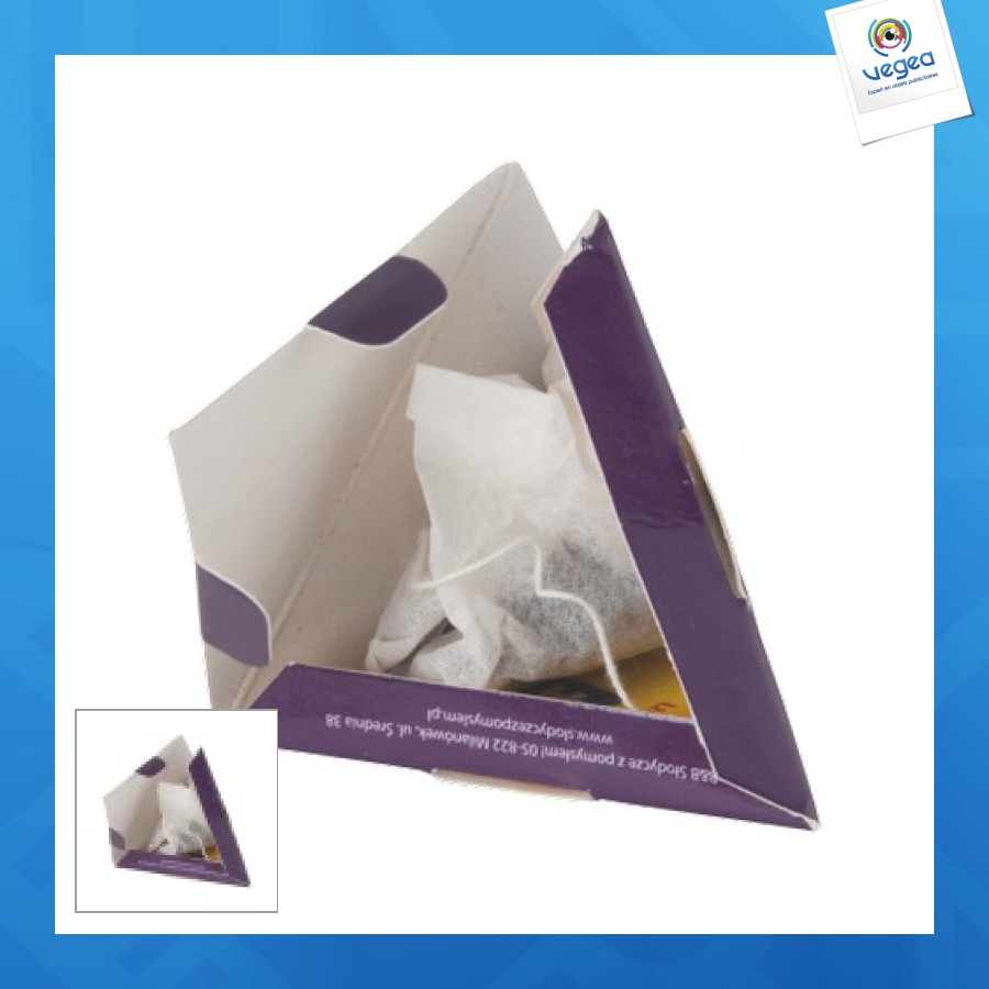 1 sachet pyramide de thé en boîtier pyramide