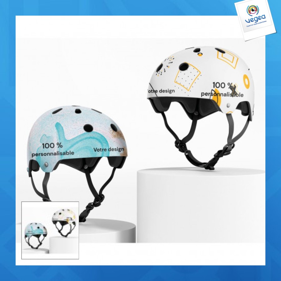 Casque urbain juniors / adultes 100% personnalisable
