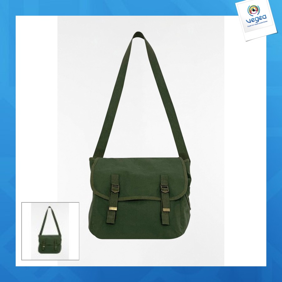 Sac besace avec logo délavé