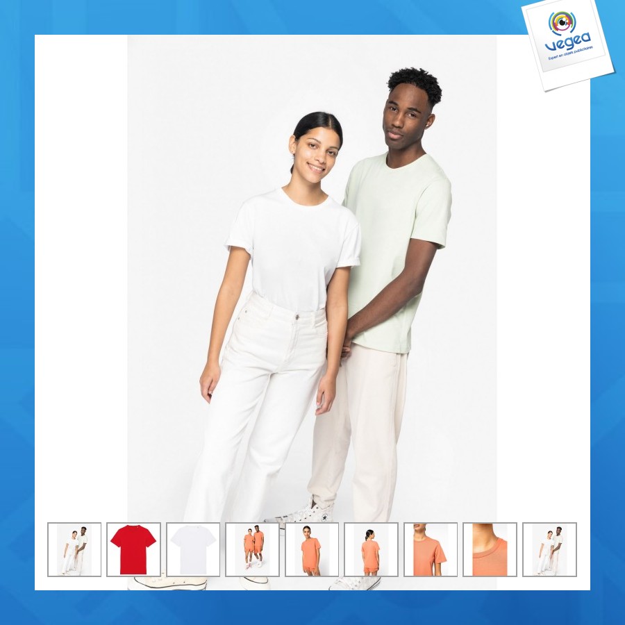 T-shirt personnalisable unisexe made in portugal