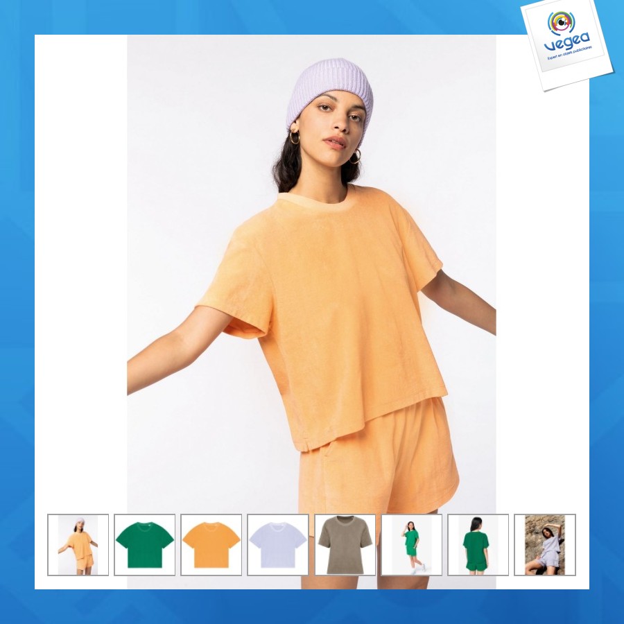 T-shirt éponge femme