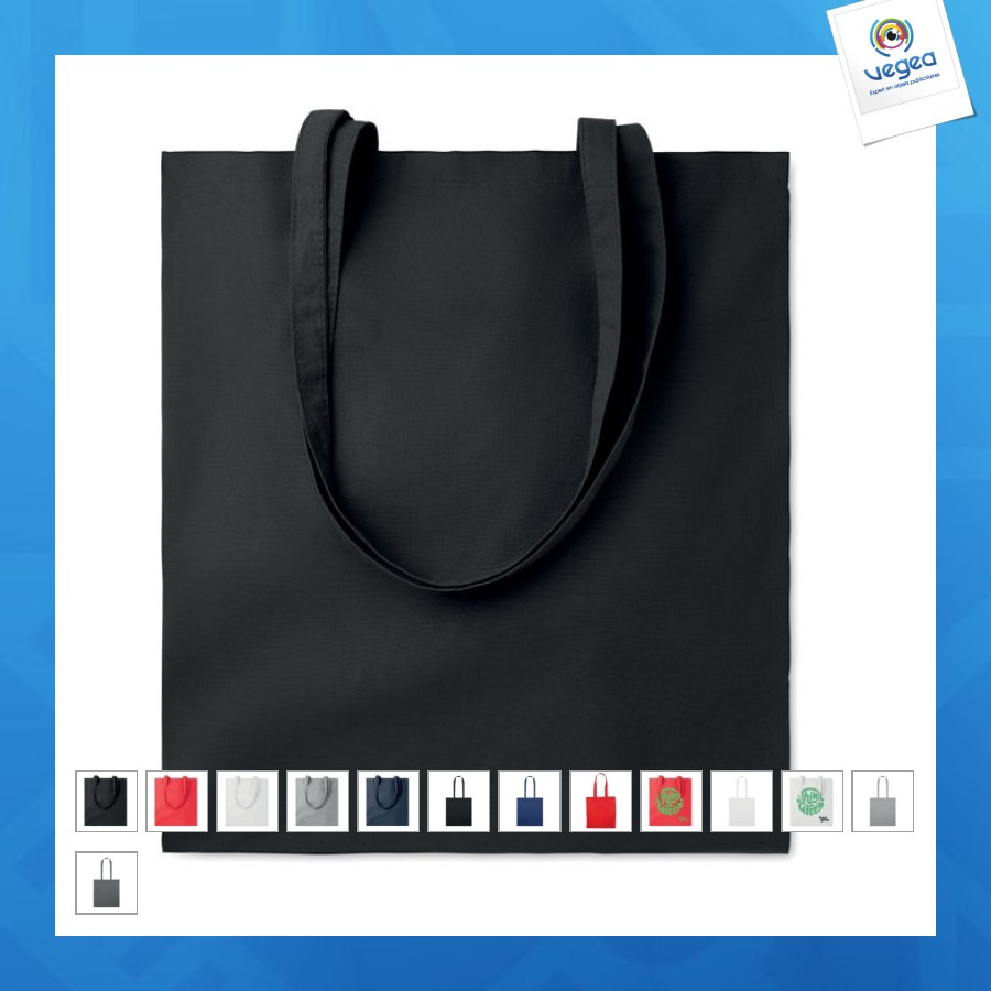 Sac personnalisable shopping coton biologique