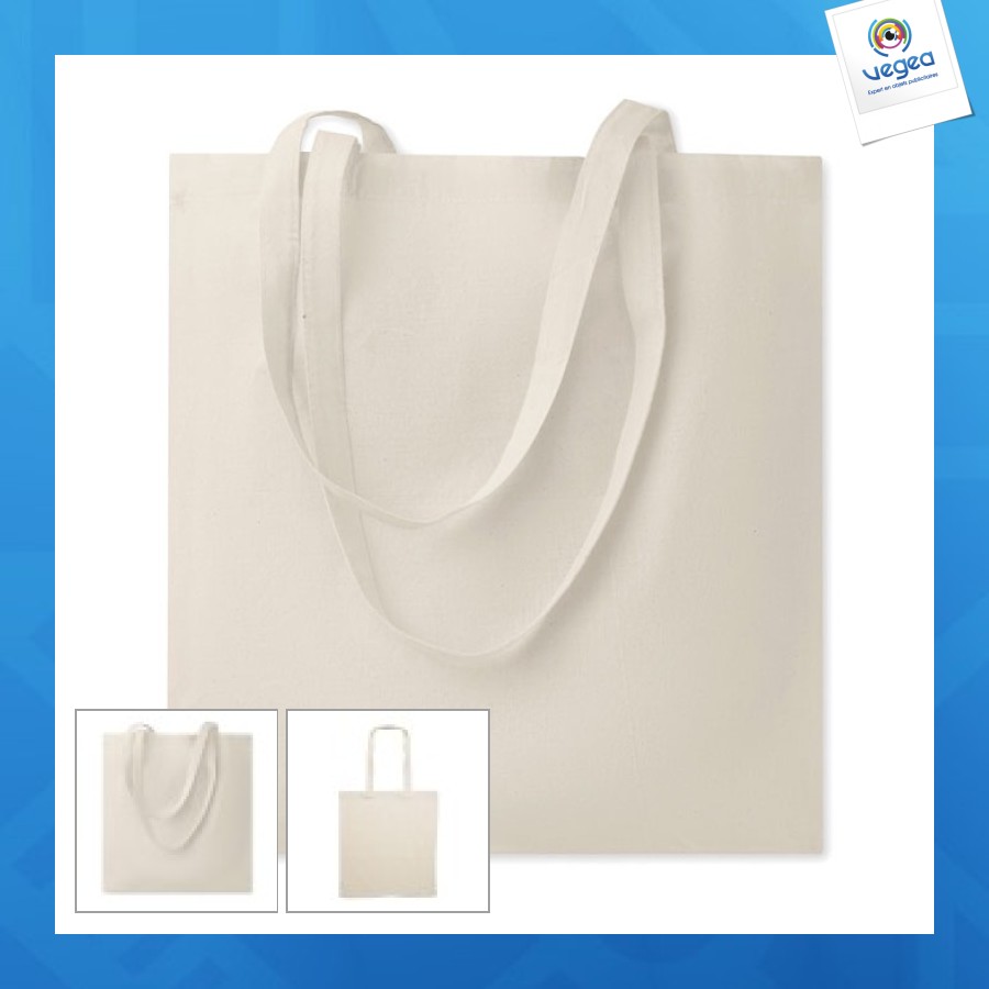 Sac personnalisable shopping coton biologique