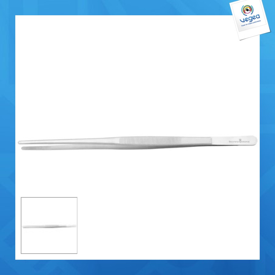 Pincette de cuisine droite 25cm