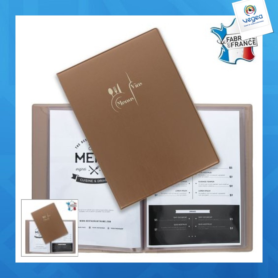 Porte-menus personnalisables
