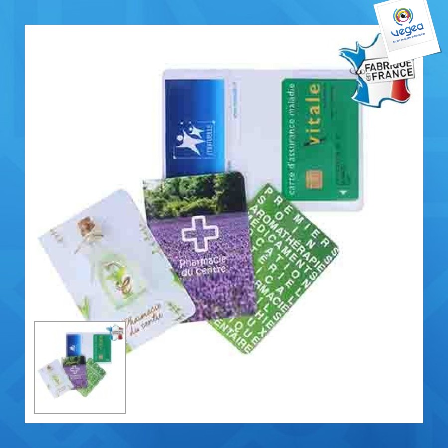 Etui 2 cartes vitale impression quadri