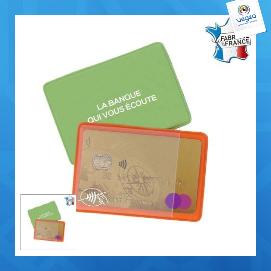 Etui 1 carte soudé 'anti-rfid' anti fraude
