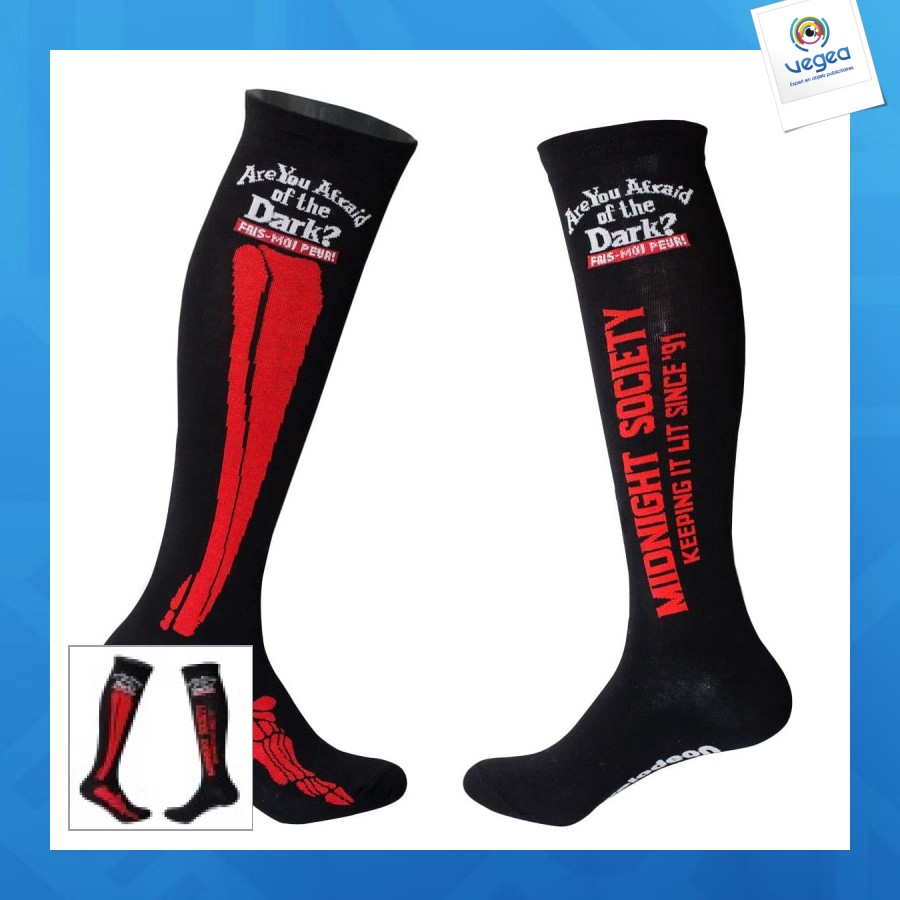 Chaussettes publicitaires hautes