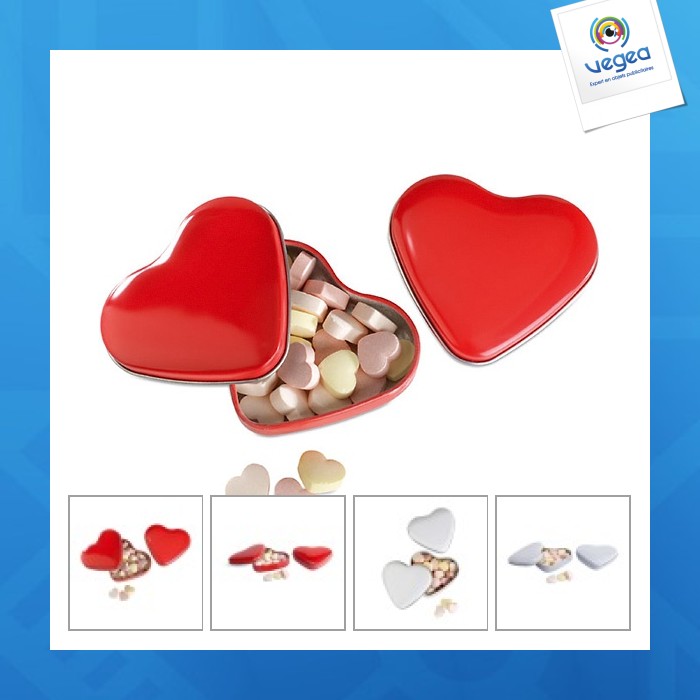 Boîte coeur avec bonbons