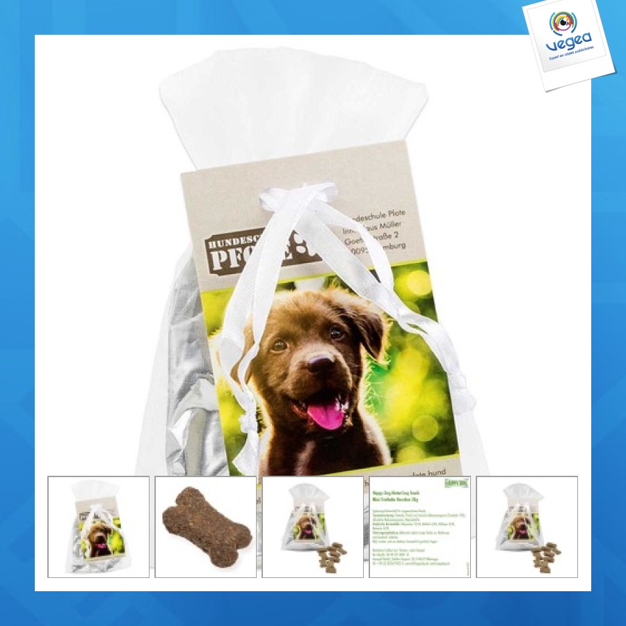 Friandises pour chien dans sachet organza