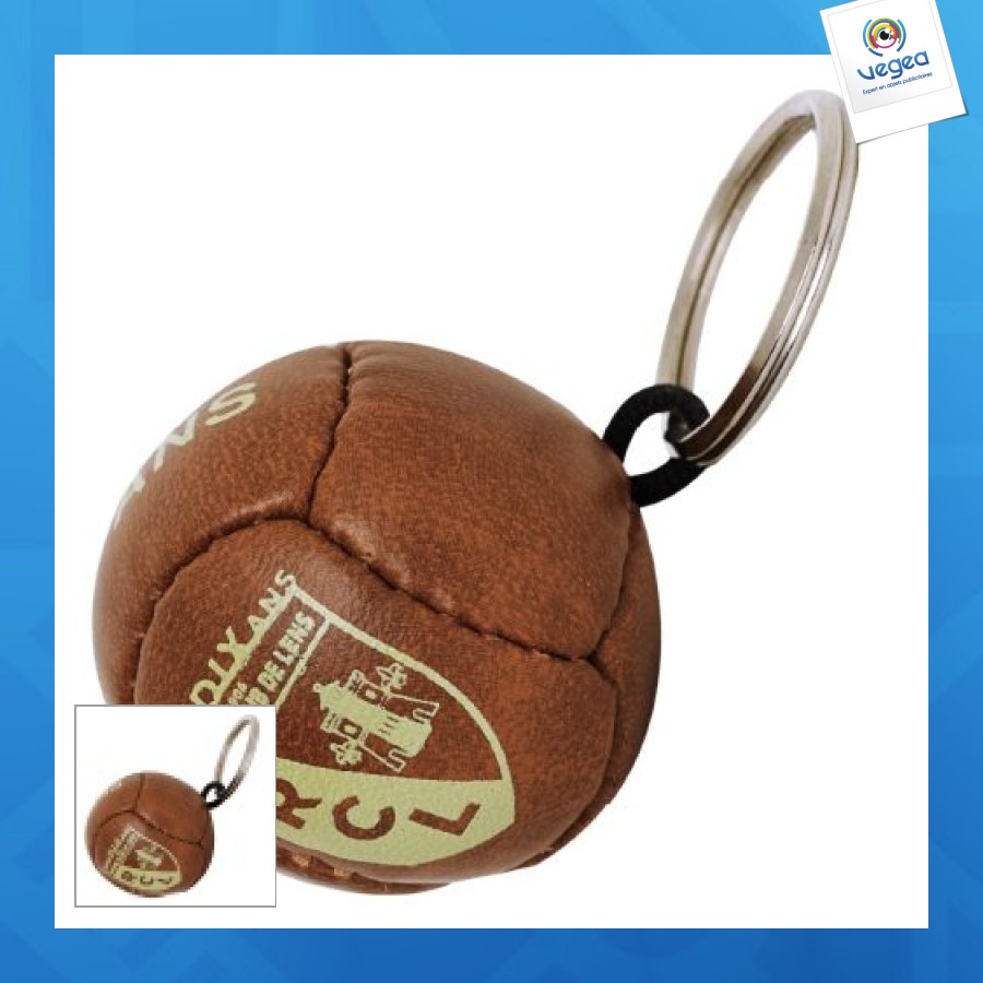 Porte-clés ballon de football vintage publicitaire