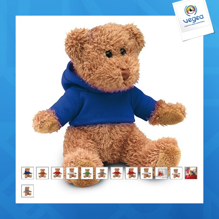 Ours en peluche personnalisable avec t-shirt