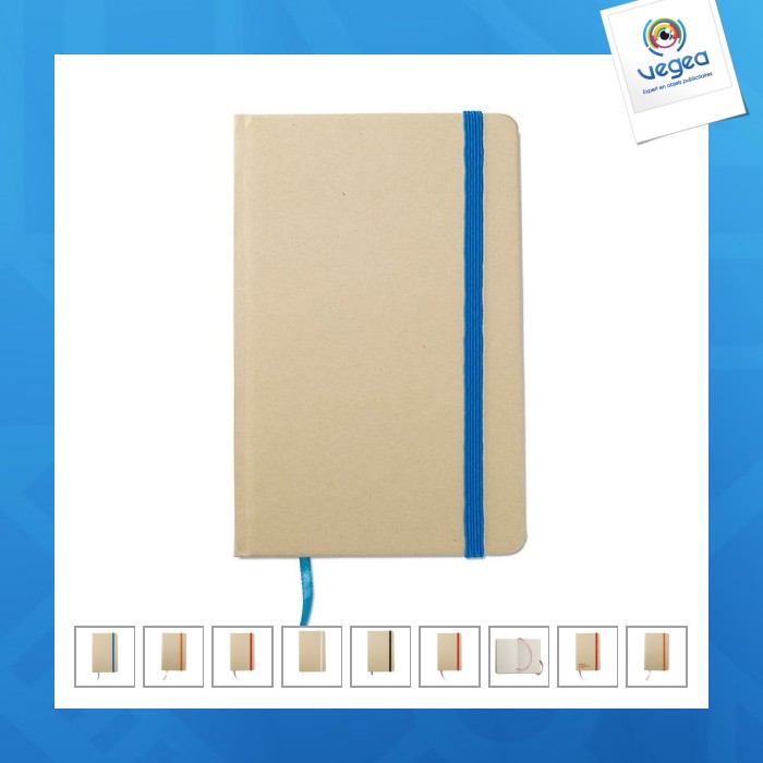 Calepin en papier recyclé avec logo