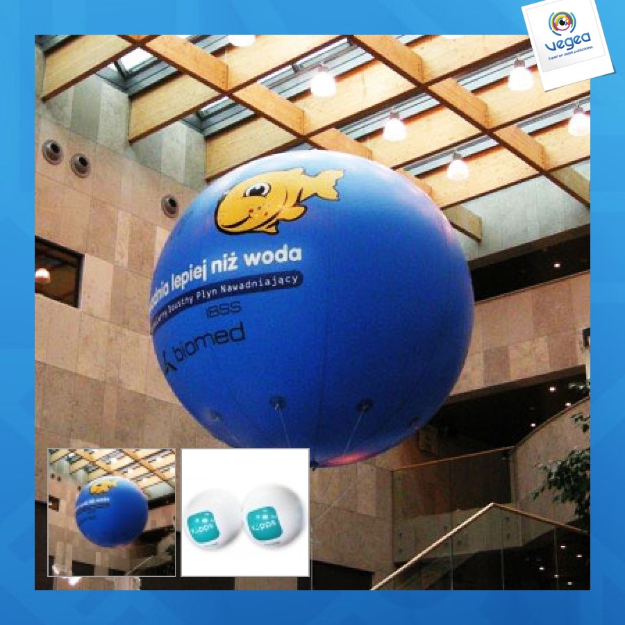 Ballon helium double peau promotionnel 5m