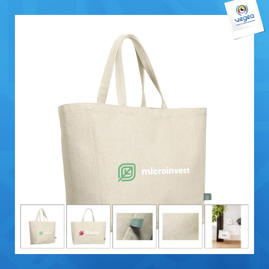 Hemp shopping bag sac