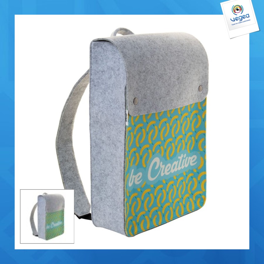 Creafelt back ii sac à dos rpet personnalisable