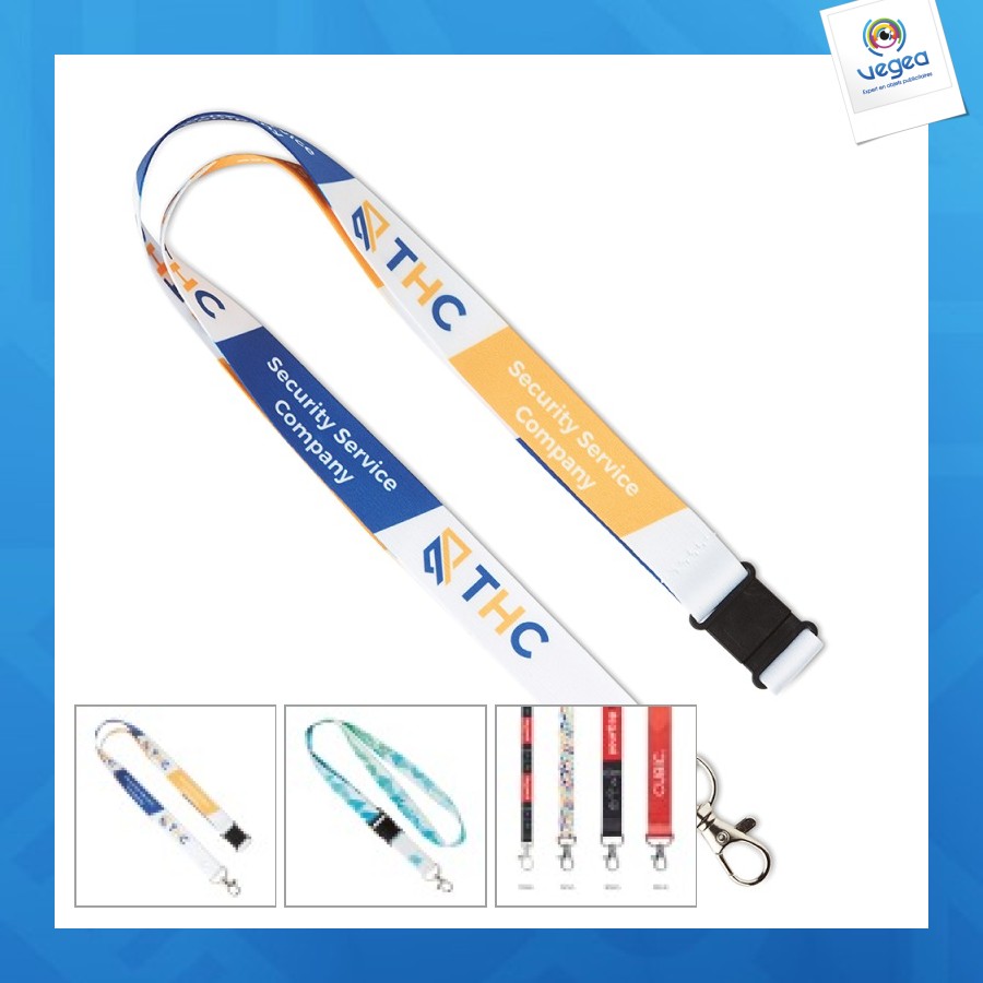 Lanyard avec logo quadri