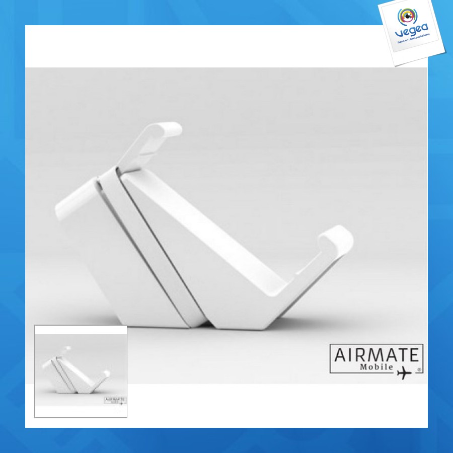 Support téléphone personnalisable portable airmate