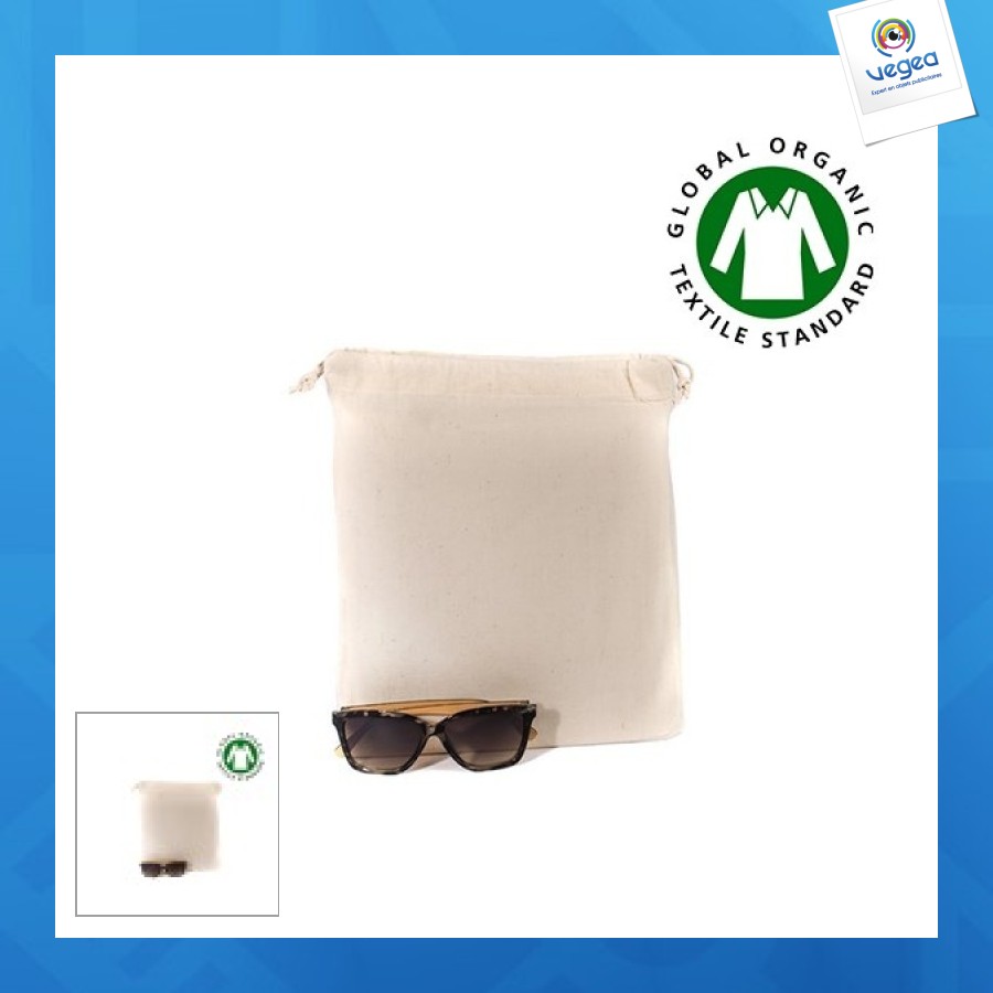 Pochon coton publicitaire bio fidji m 155