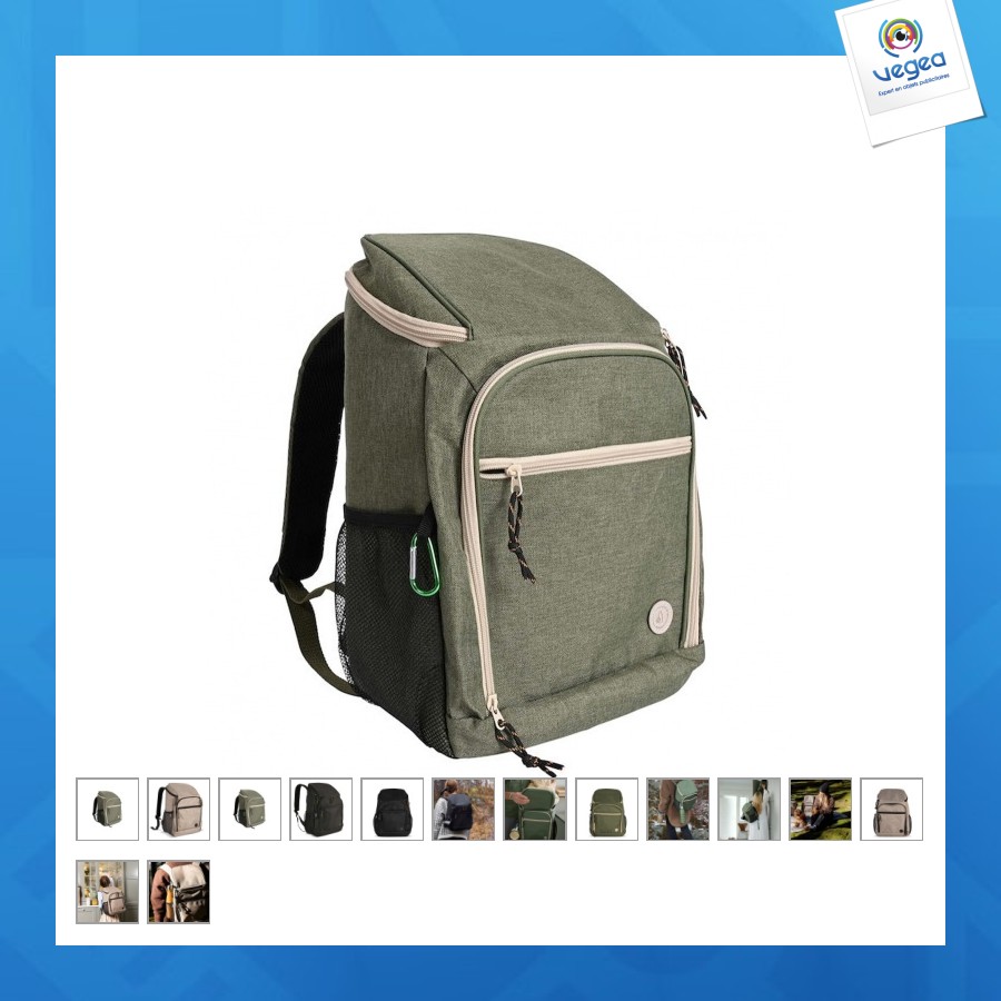 Sac à dos isotherme avec logo sagaform city 21 litres