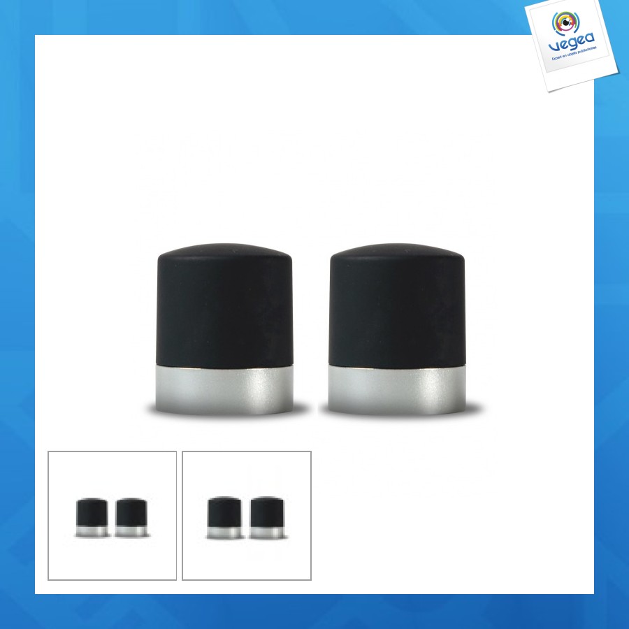 Bouchon publicitaire de vin et de champagne 2pcs