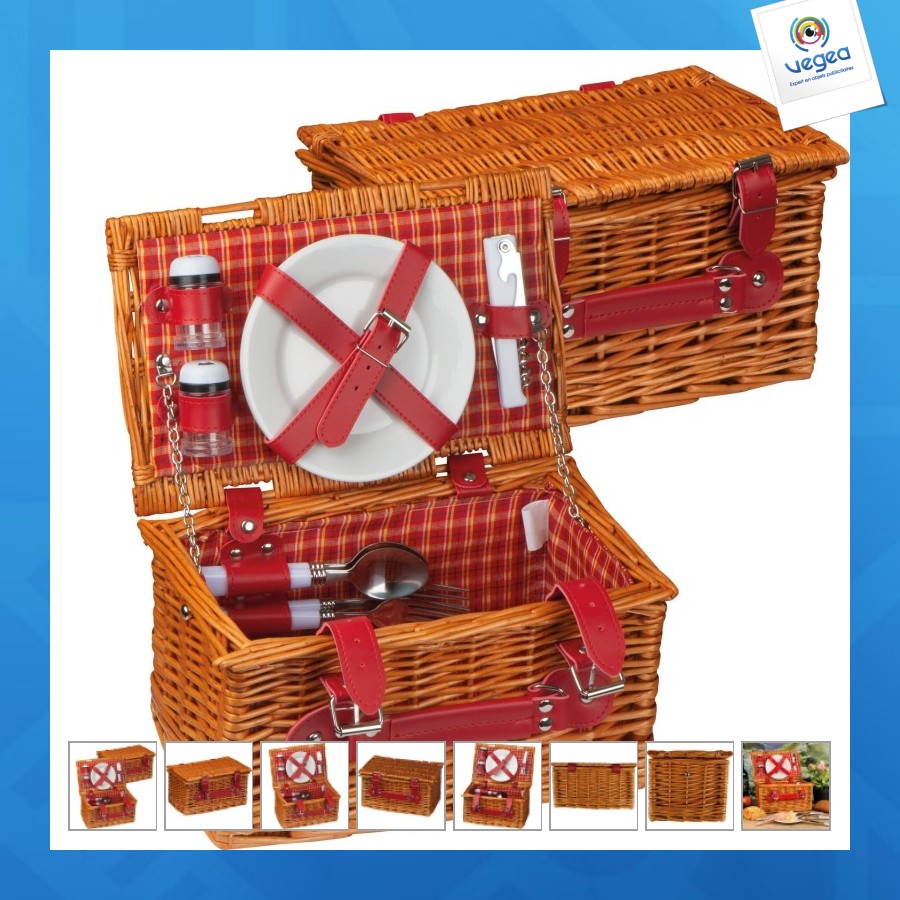 Panier publicitaire de pique-nique