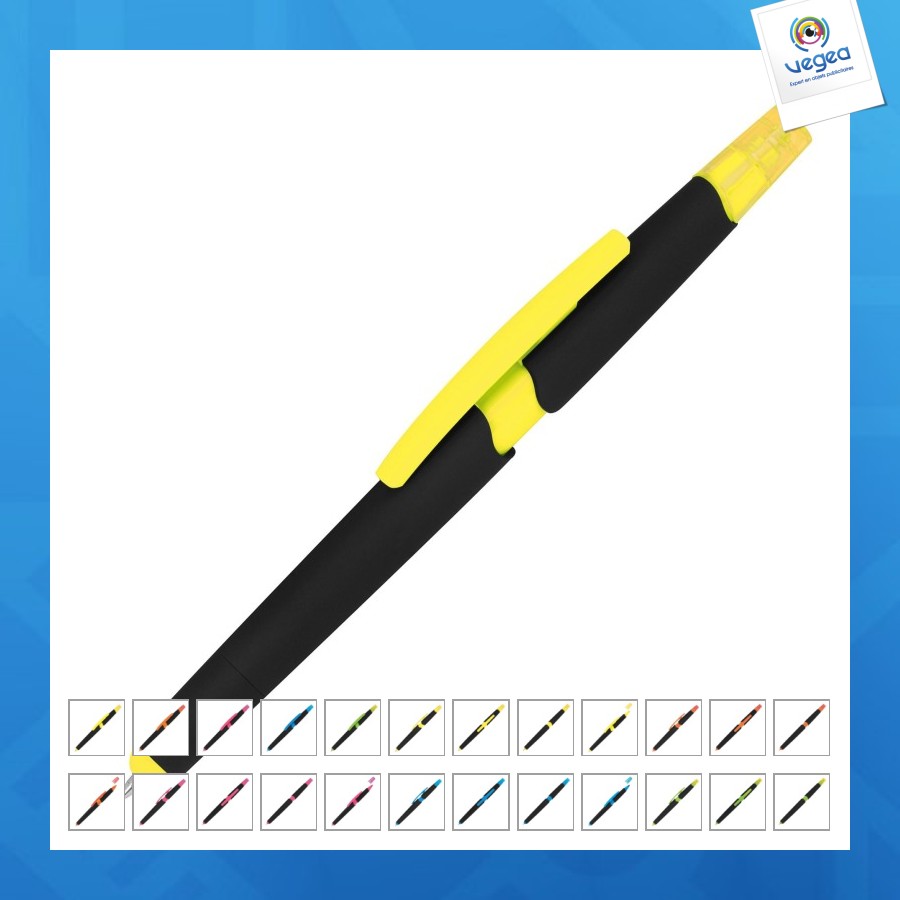 Stylo plastique avec marqueur avec logo