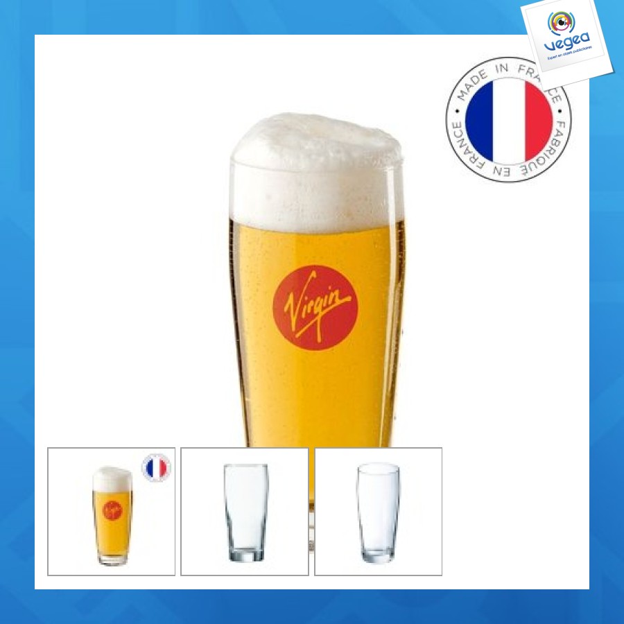 Verre à bière personnalisé 30cl