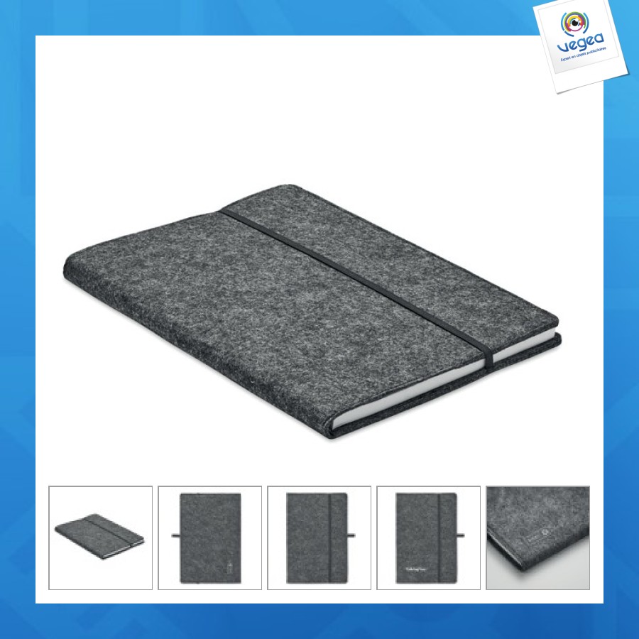 Feltbook - carnet a5 en feutre rpet