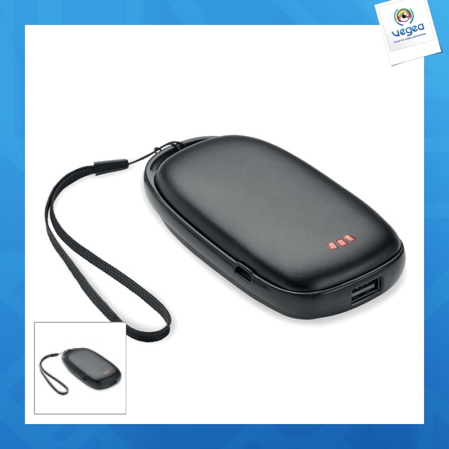 Tricpower - chaufferette personnalisable power bank 4000mah