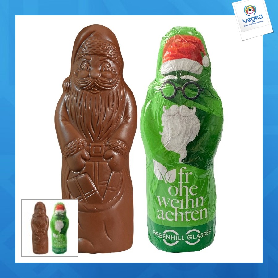 Père noël maxi en chocolat vegan