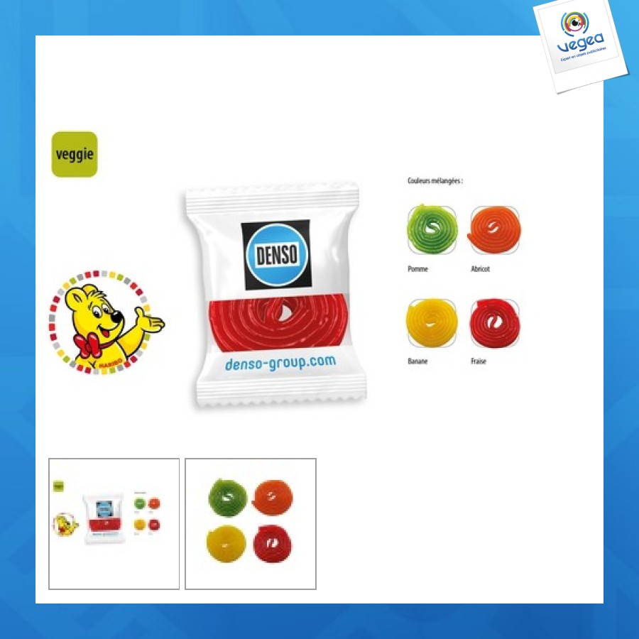 Haribo rouleau rotella aux fruits en sachet promo