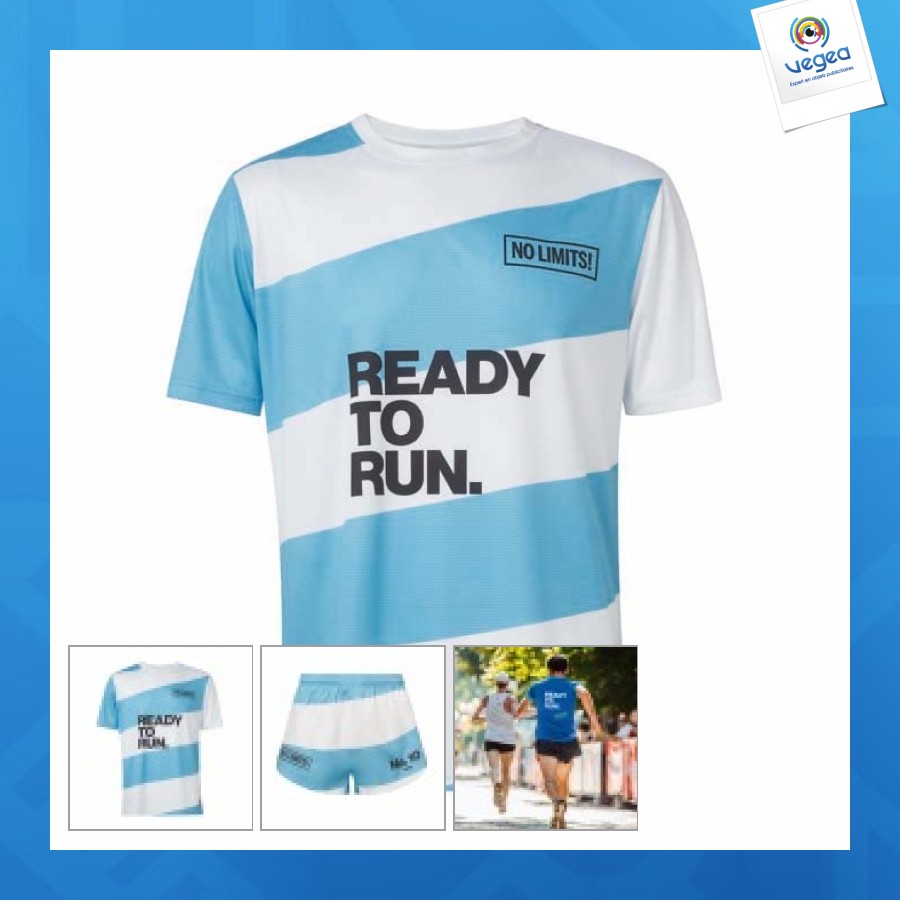 Maillot de running personnalisable - course à pied - 100% personnalisable