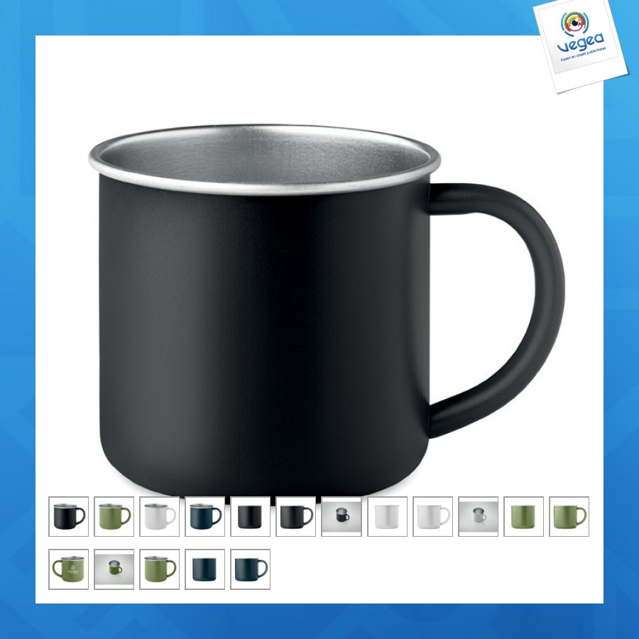 Tasse en acier inox recyclé
