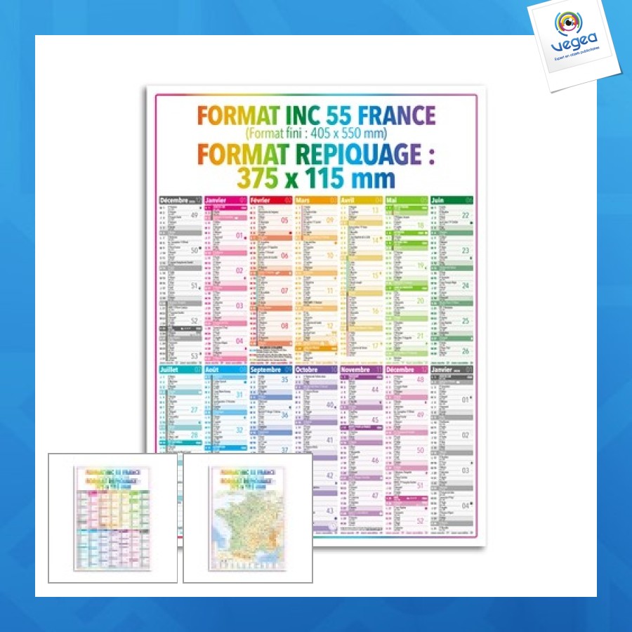 4 saisons france | calendrier personnalisable bancaire 2026
