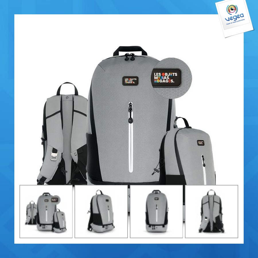 Sac à dos avec logo multifonctions durable - nomad