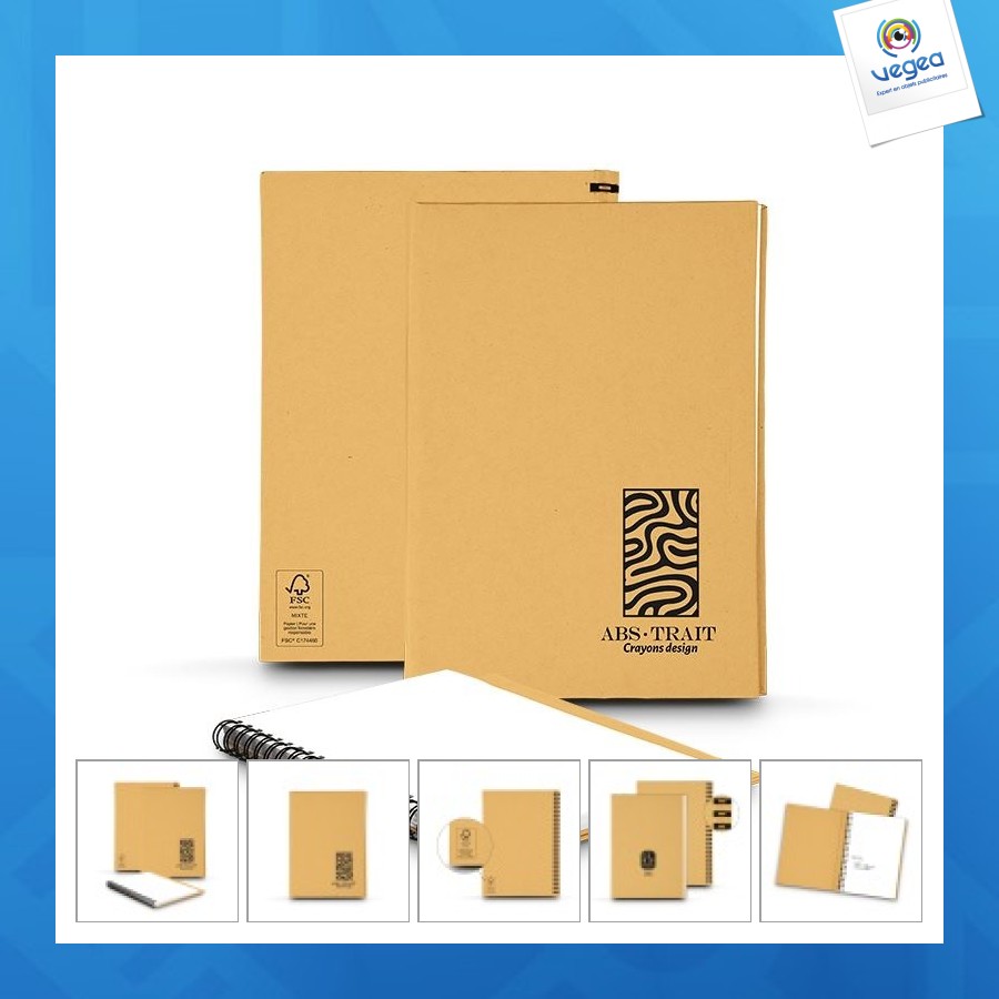Carnet a5 promotionnel à spirale