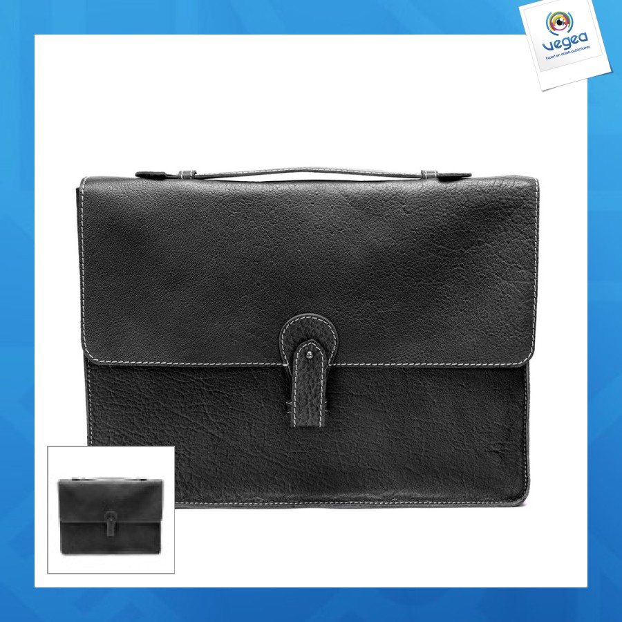 Sacoche cuir personnalisable olivier
